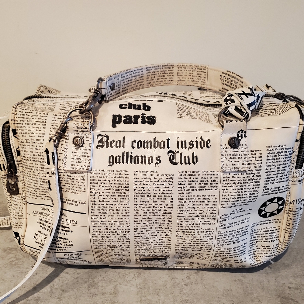 GALLIANO GAZETTE CHUNKY BAG - Picture 5 of 16